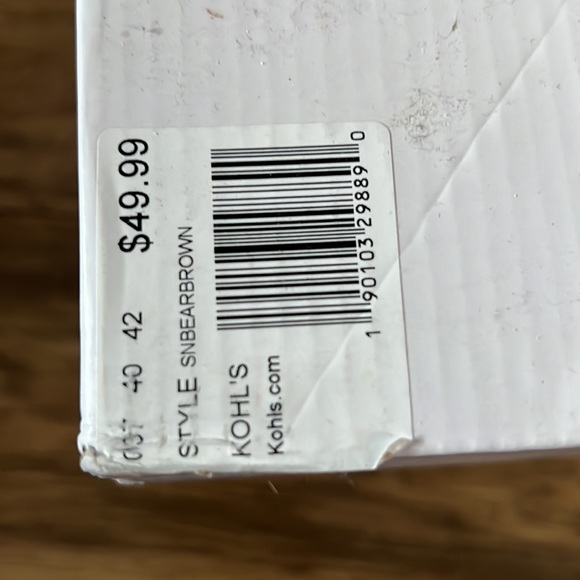 Sonoma-SN BEAR BROWN Lace-Up High-top dress shoes- brown tan trim/laces boys5 NW - Picture 9 of 9